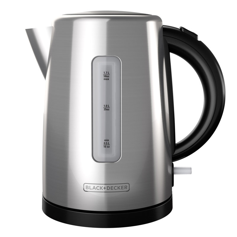 Black + Decker 1.7qt Stainless Steel Electric Tea Kettle & Reviews Wayfair